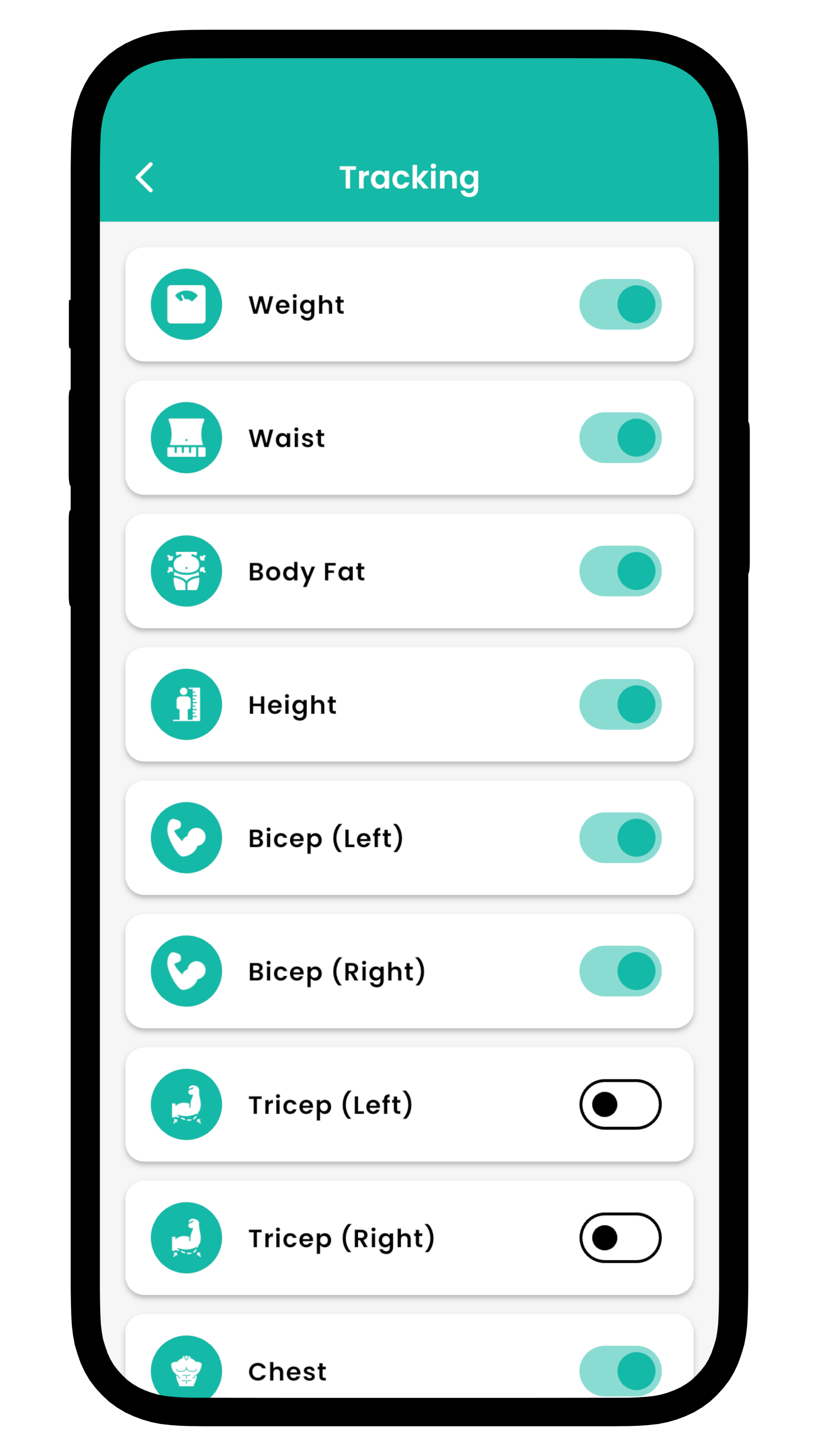 Scheduling recurring body measurement check-ins